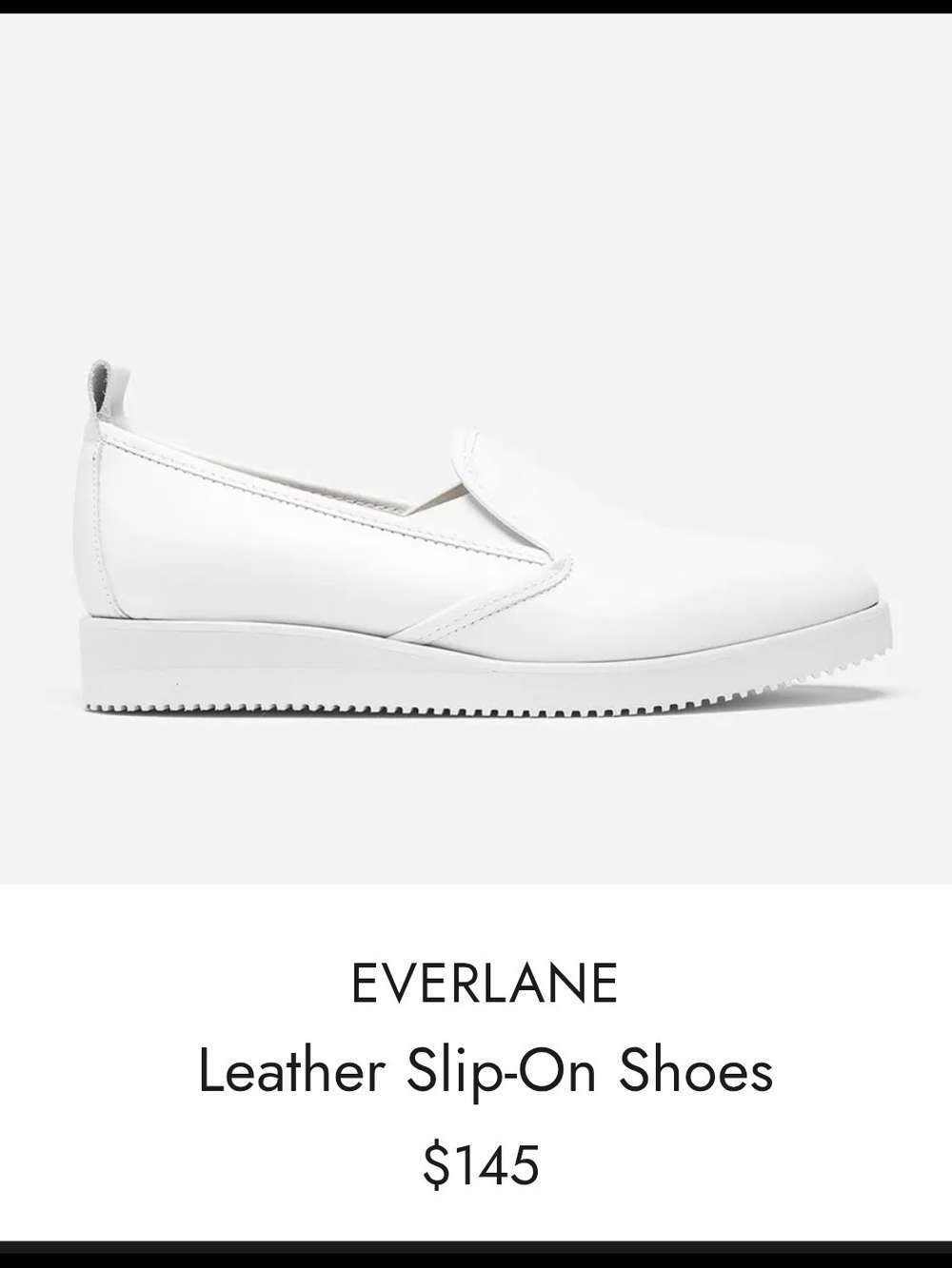 Everlane The Street Shoe Chalk White Leather Slip-On Loafers - Picture 7 of 7